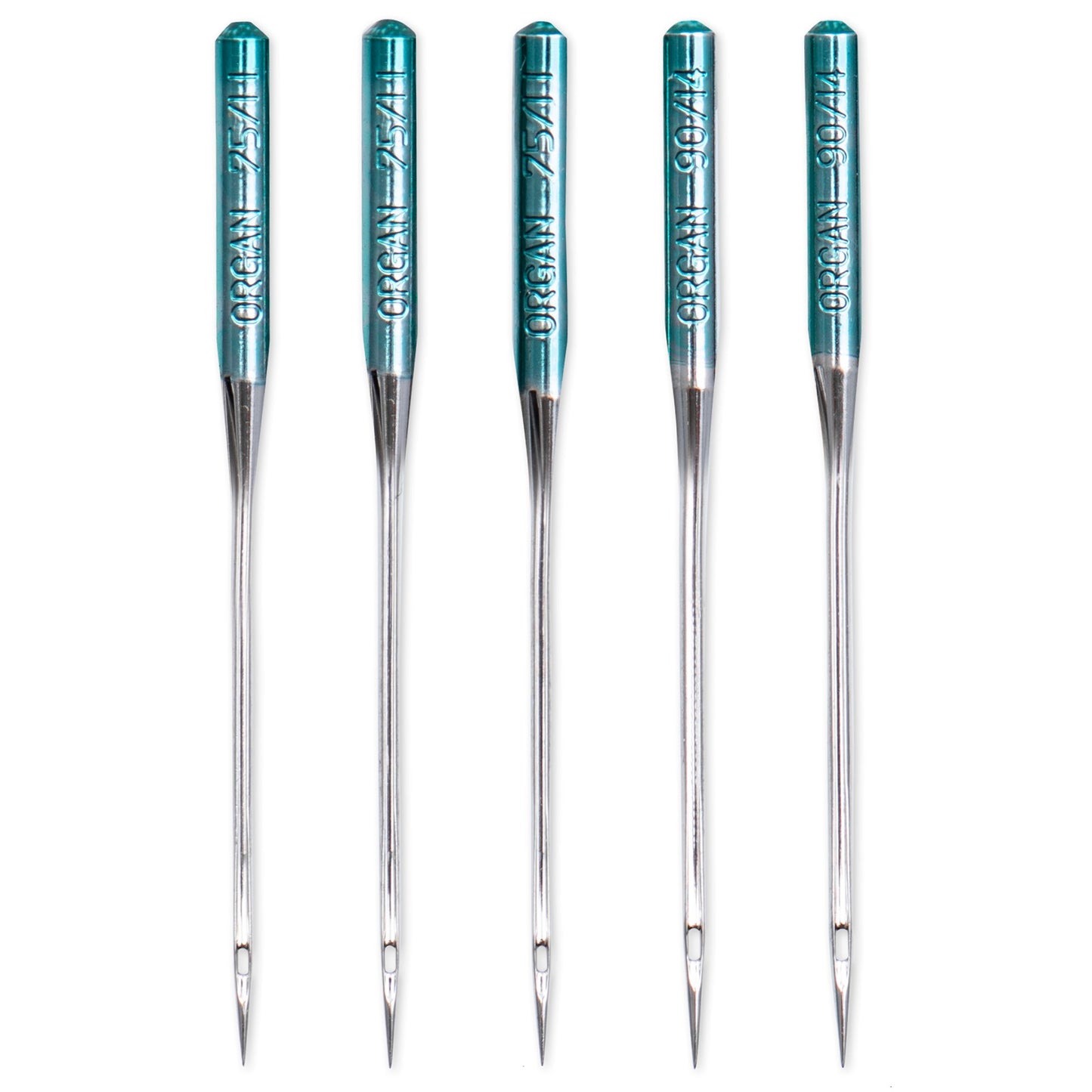 Quilting sewing machine needles, 75 and 90