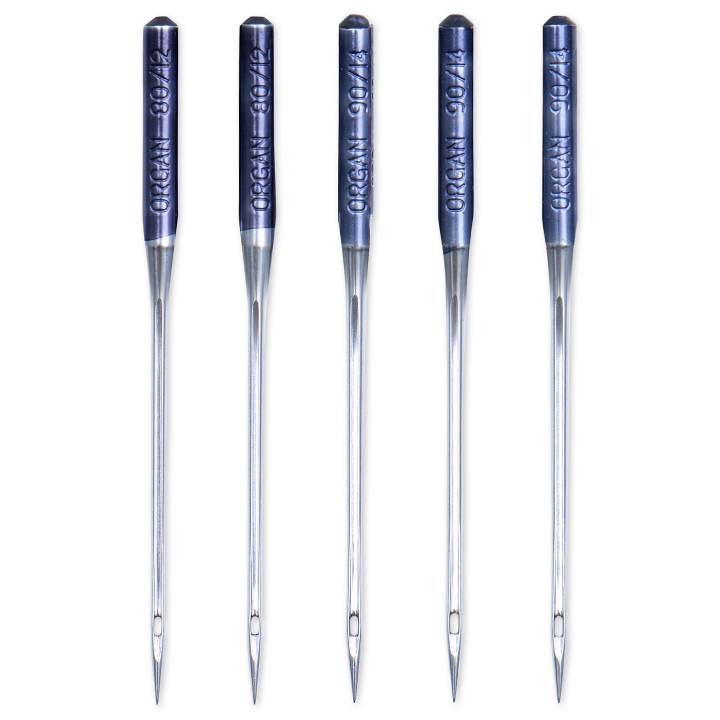 Overlock sewing machine needles, 80-90, assorted