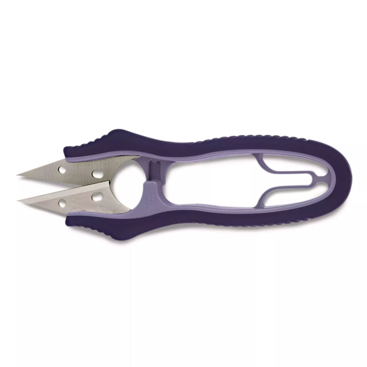 Thread scissors, professional, with soft grip and end cap