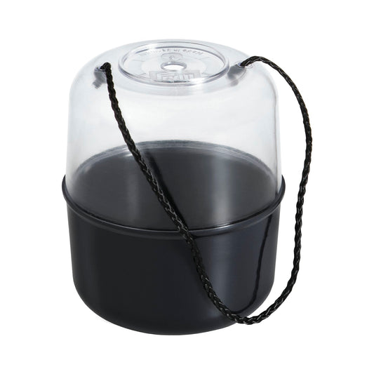 Ball of Wool Holder with transparent lid plastic dark violet