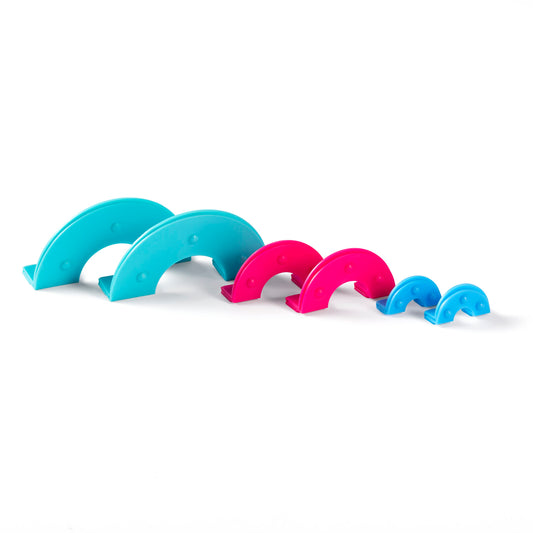 Prym Love Pompom Set, turquoise/blue/pink