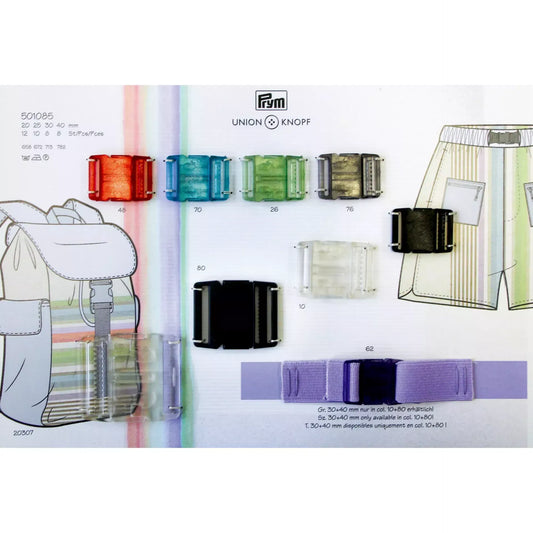 Backpack closure, 25mm,30mm