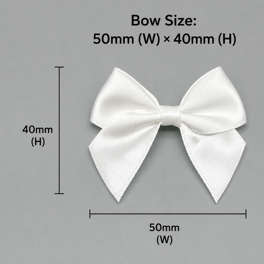 Satin Ribbon Hair Bow (20pcs)