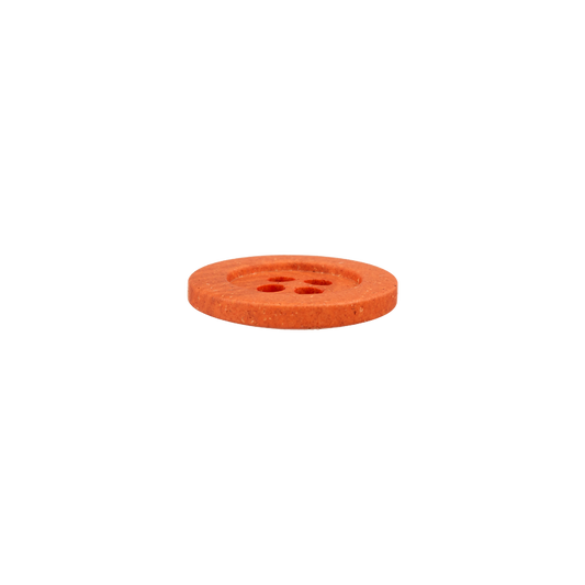 Hemp/polyester button, 4-holes, recycled, 18mm