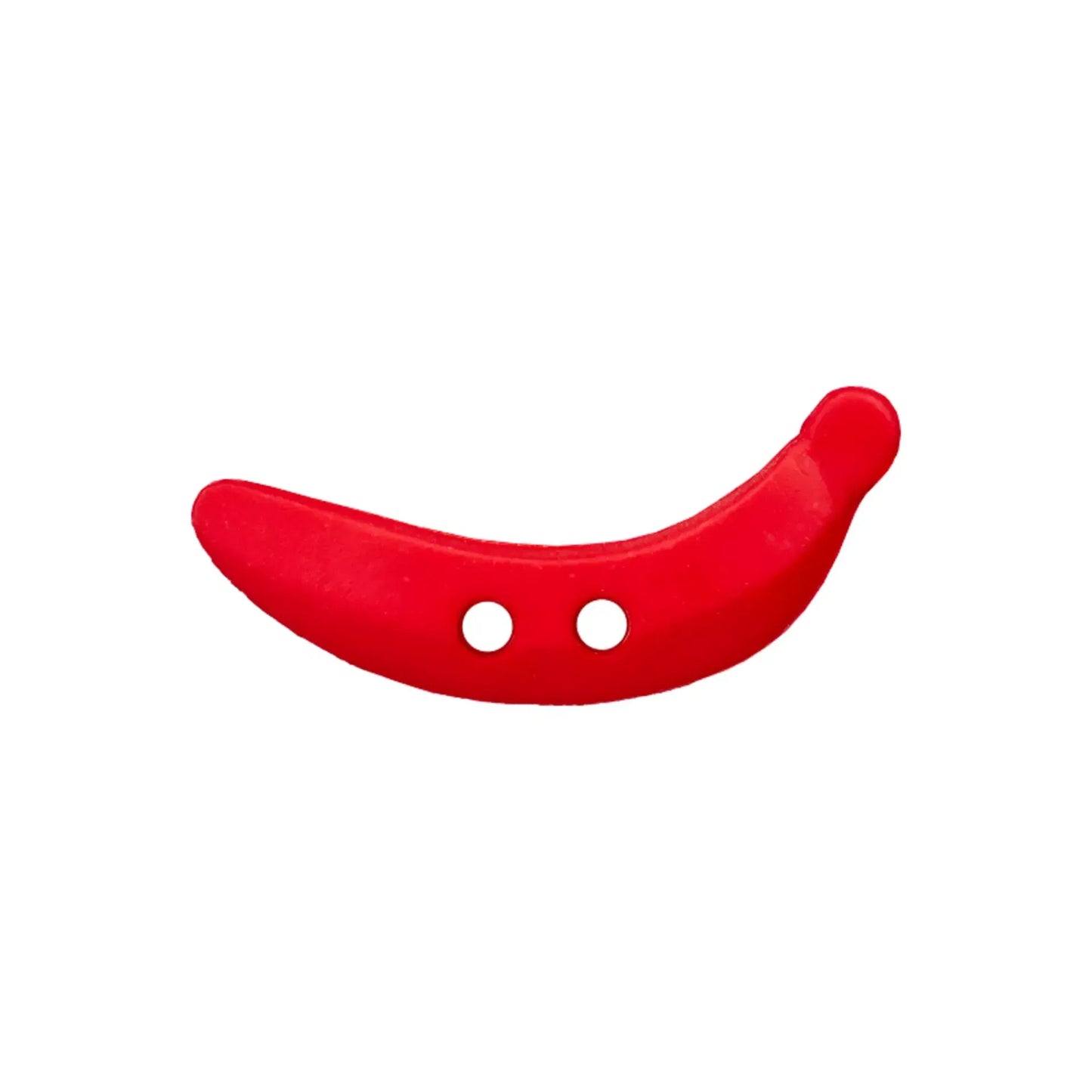 Polyester button 2-holes, Banana, 25mm