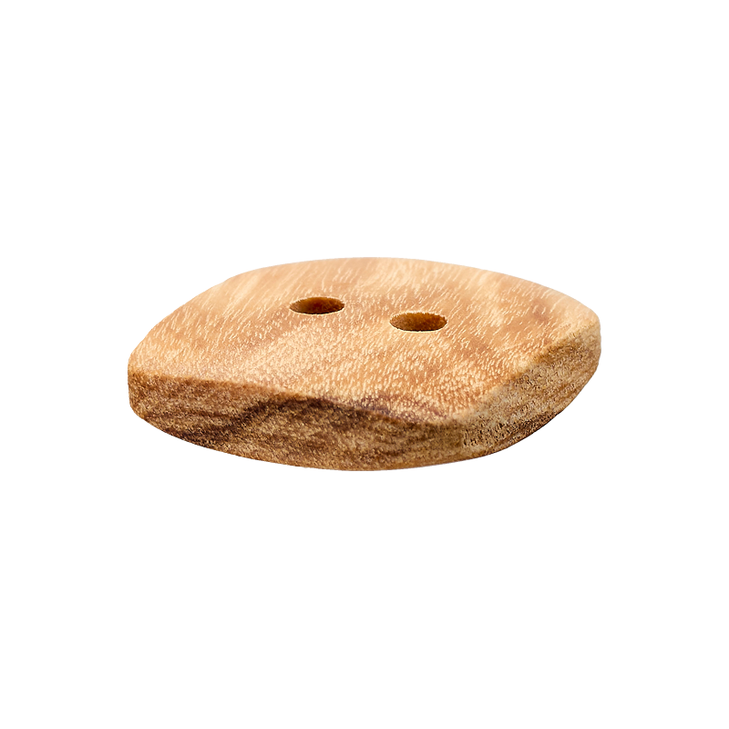 Wood button 2-holes, Square, 10mm,12mm,15mm,20mm beige