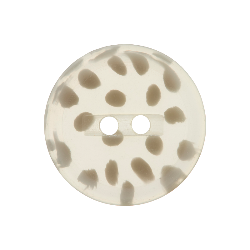 Polyester button 2-holes, speckled, 12mm,15mm,20mm