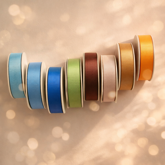 32mm Premium grosgrain ribbon Purple, Green, Yellow, Orange, Brown series