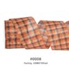 Fall Harvest Linen Burlap Plaid Wire Edge Ribbon (2.5Inch-63MM) 10Yards