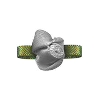 Ribbon Bow Foliage Flower Big(10pcs)