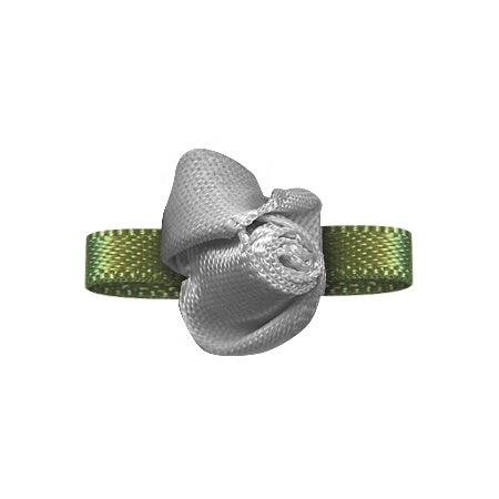 Ribbon Bow Foliage Flower Big(10pcs)