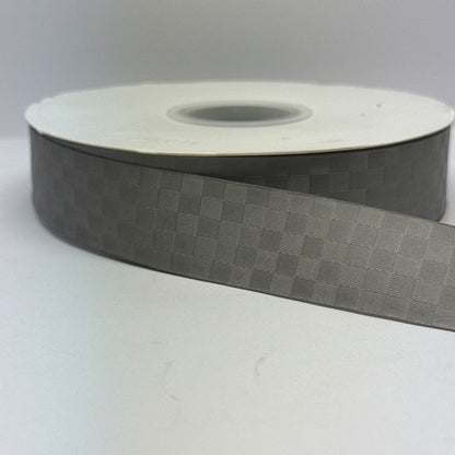 Premium Satin Check Ribbon 25MM