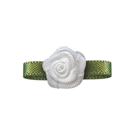 Bow Foliage Flower With Single Face Satin (20 PCS)