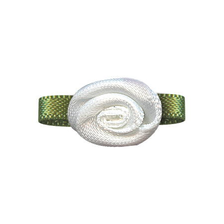 Bow Foliage Flower With Single Face Satin  (20PCS)