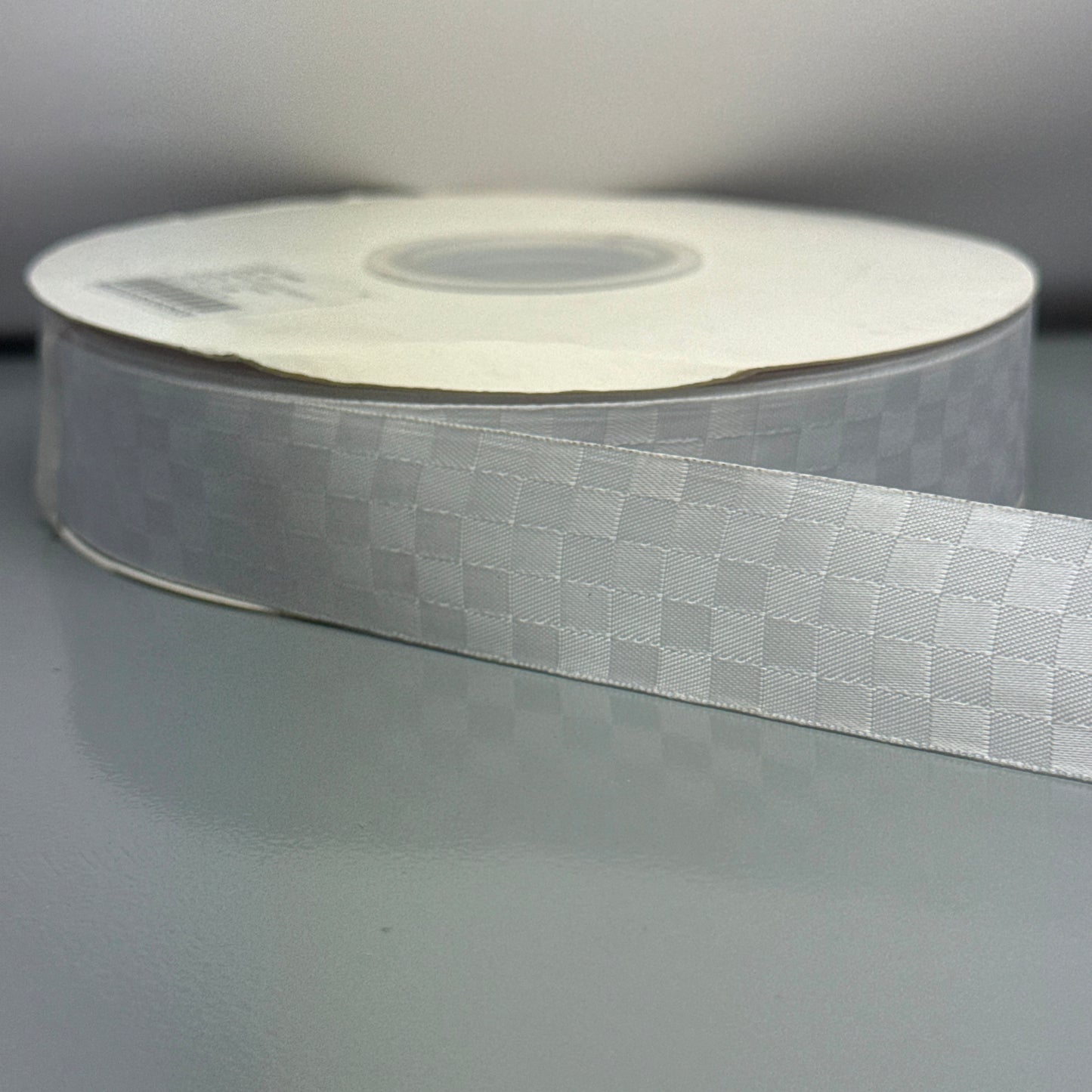 Premium Satin Check Ribbon 25MM