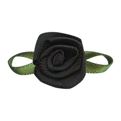 Satin Bow with Flower Foliage (20pcs)