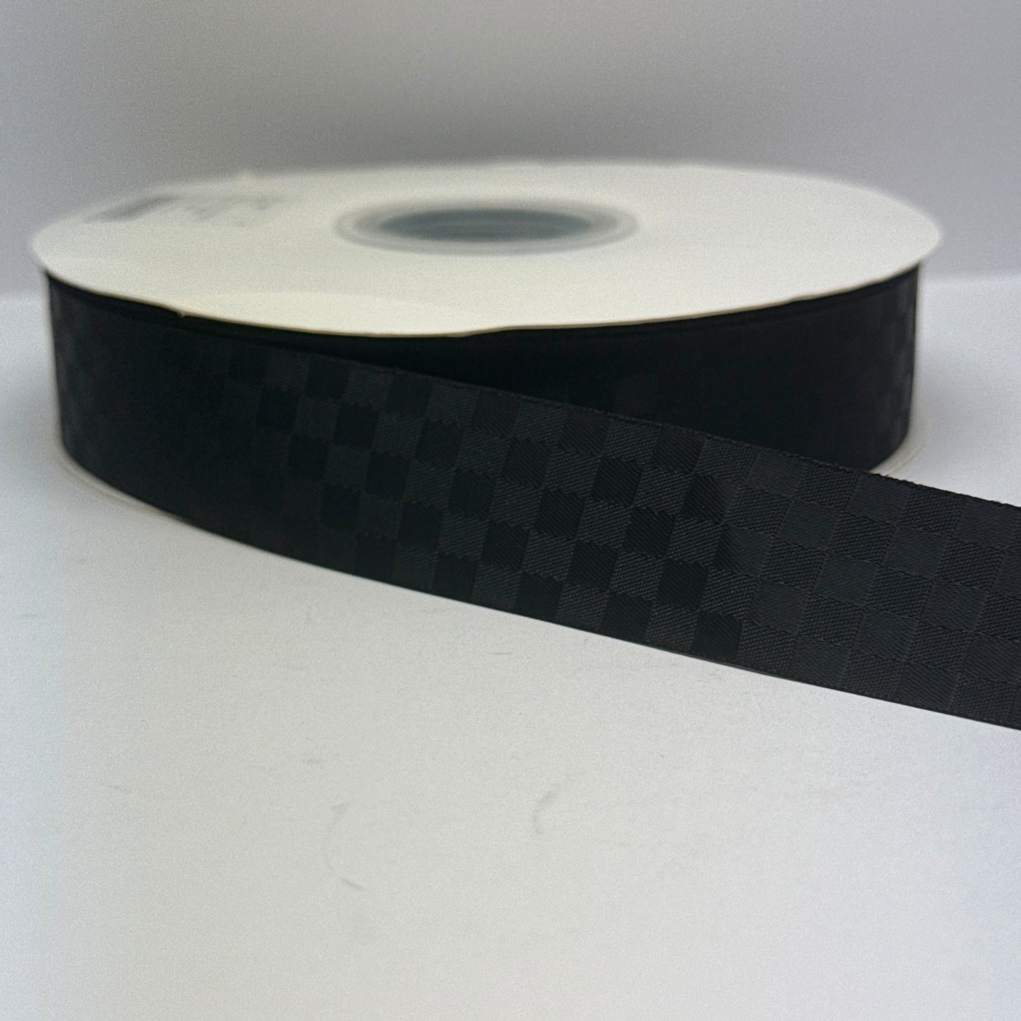 Premium Satin Check Ribbon 25MM