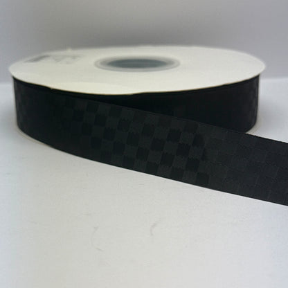 Premium Satin Check Ribbon 25MM