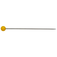 Plastic-headed pins, 0.65 x 45mm, yellow(15g)
