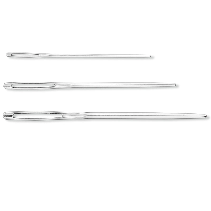 Wool and tapestry needles No. 1,3,5 steel silver col