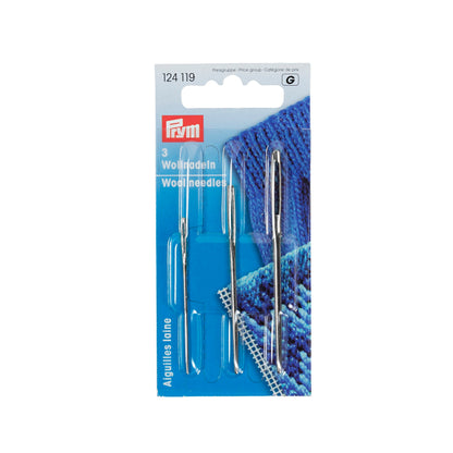 Wool and tapestry needles No. 1,3,5 steel silver col