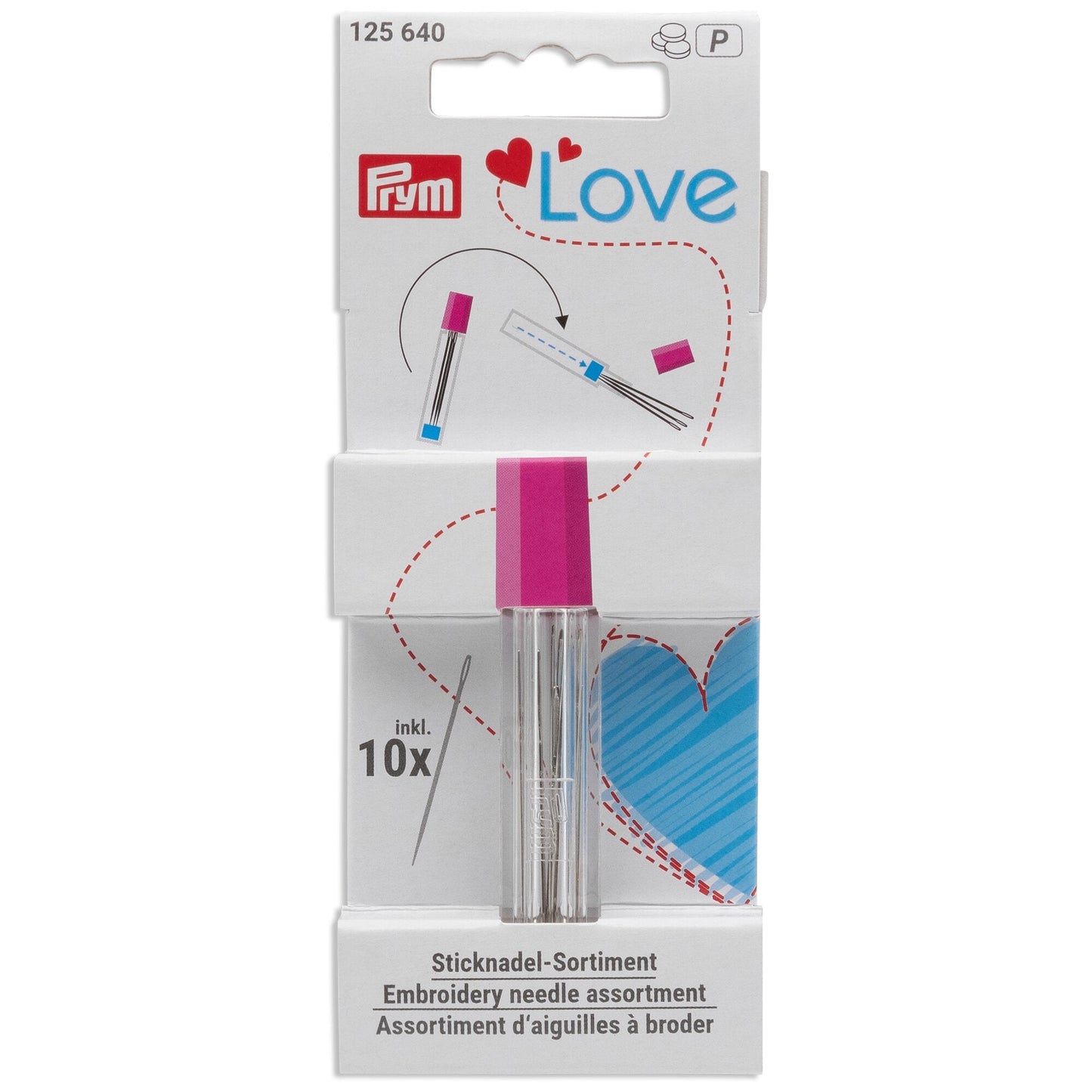 PL Embr.needle assort. in tube 1pc