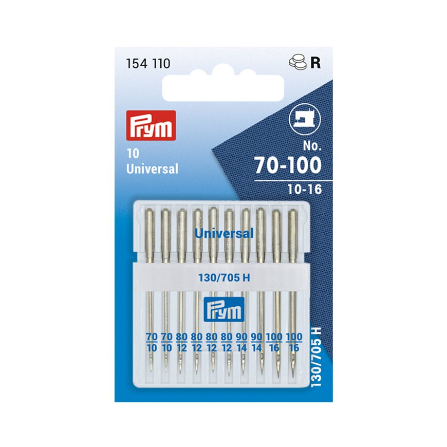 Standard sewing machine needles, 130/705, 70-100, assorted