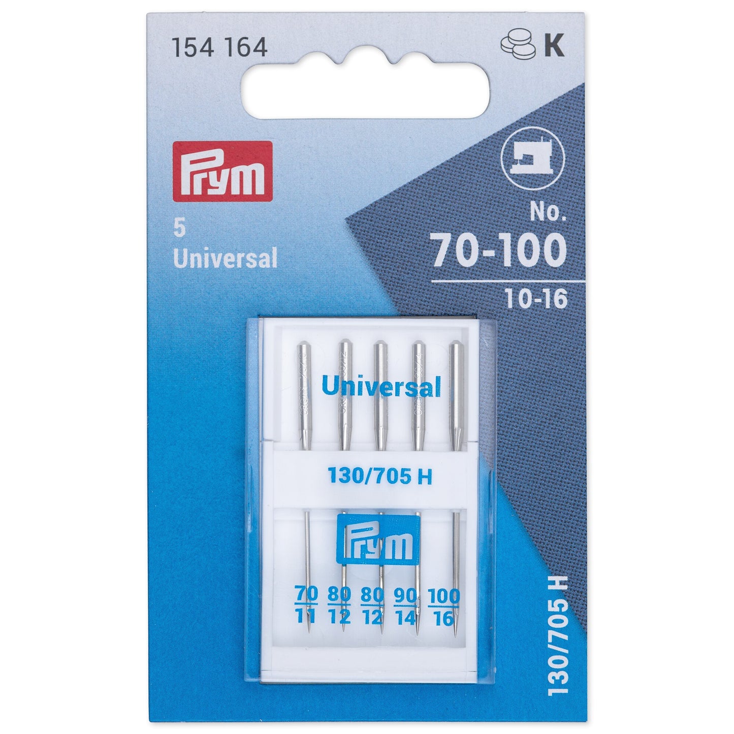 Standard sewing machine needles, 130/705, 80