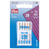 Jersey sewing machine needles, 130/705, 70-90, assorted