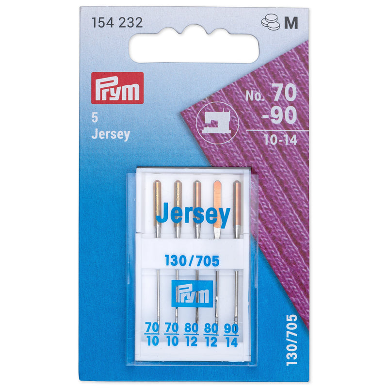 Jersey sewing machine needles, 130/705, 70-90, assorted