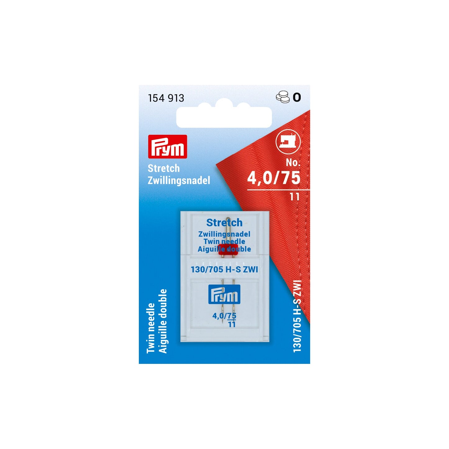 Stretch double sewing machine needles 130/705, 75/4.0mm