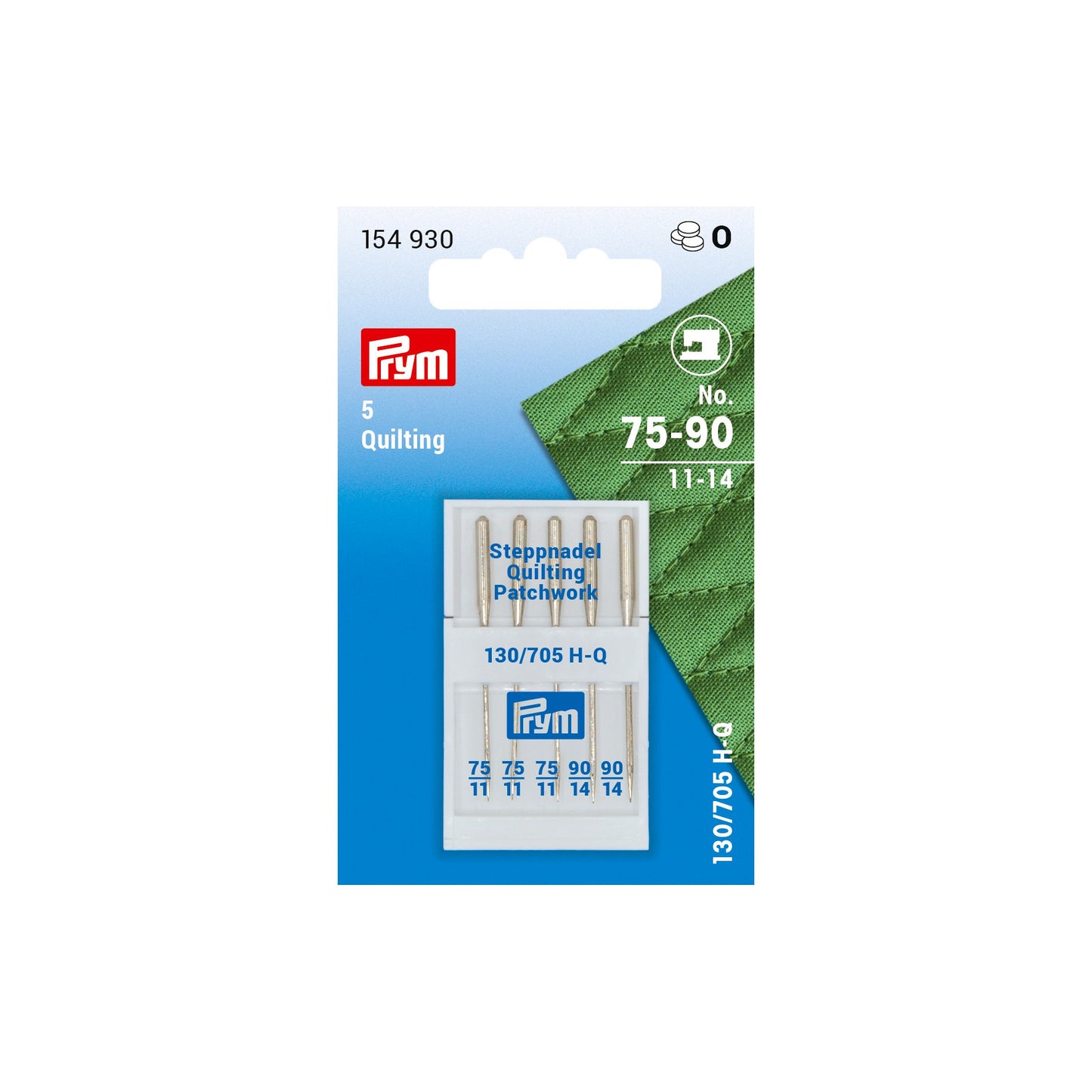 Quilting sewing machine needles, 75 and 90