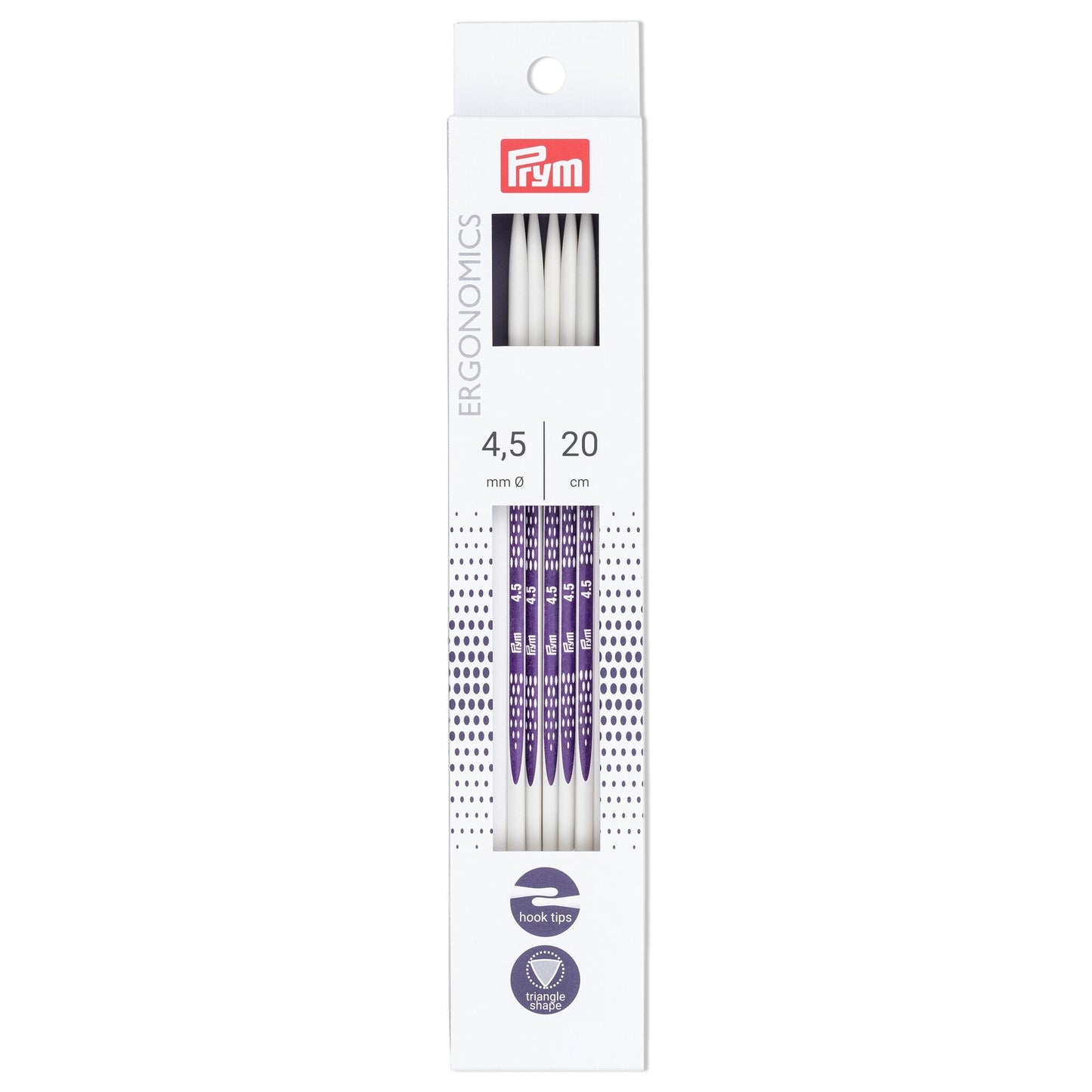 Double-pointed knitting pins Ergonomics 20 cm 4.50 mm
