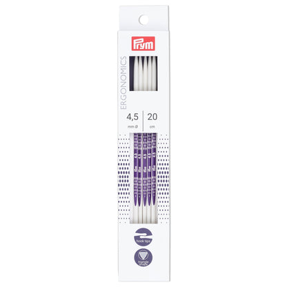 Double-pointed knitting pins Ergonomics 20 cm 4.50 mm