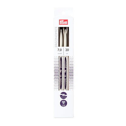 Double-pointed knitting pins Ergonomics 20 cm 7.00 mm