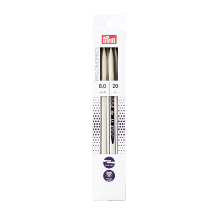 Double-pointed knitting pins Ergonomics 20 cm 8.00 mm
