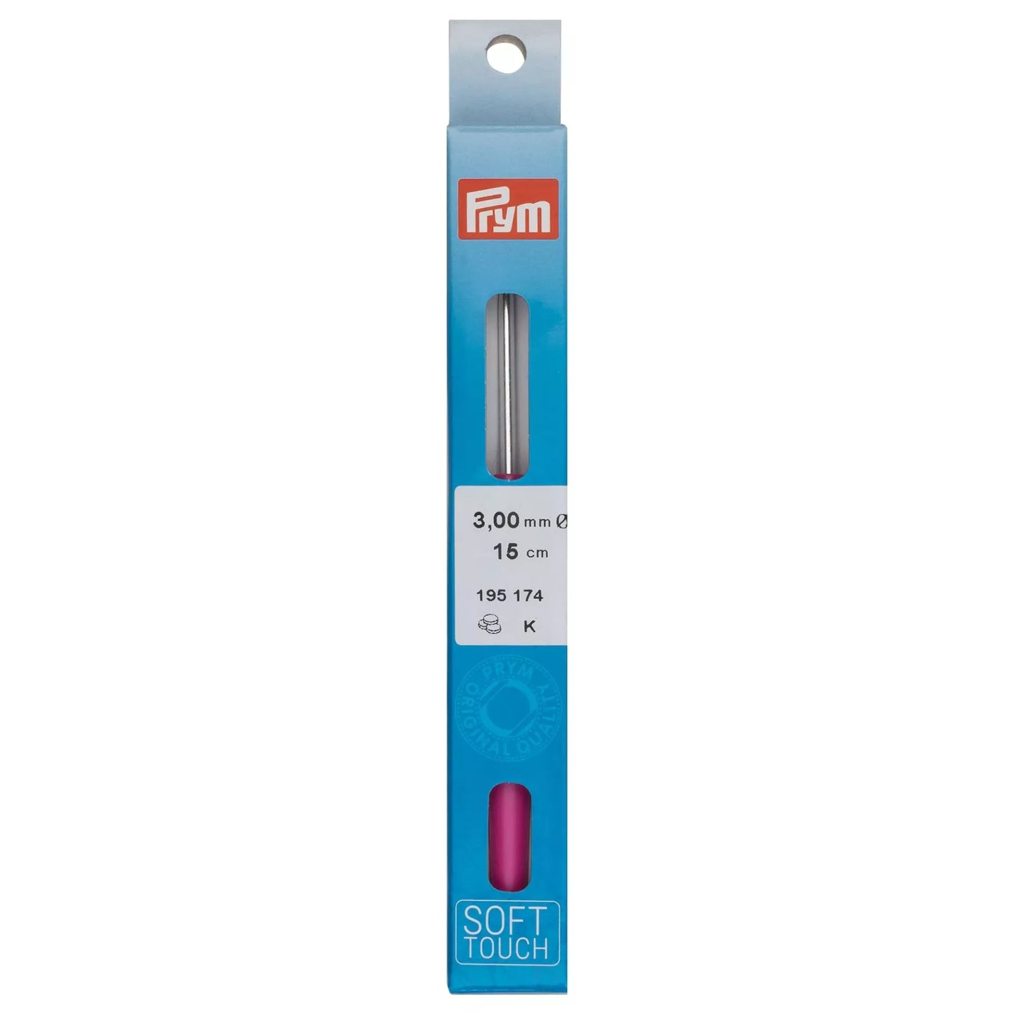 Soft-grip wool crochet hook, 15cm
