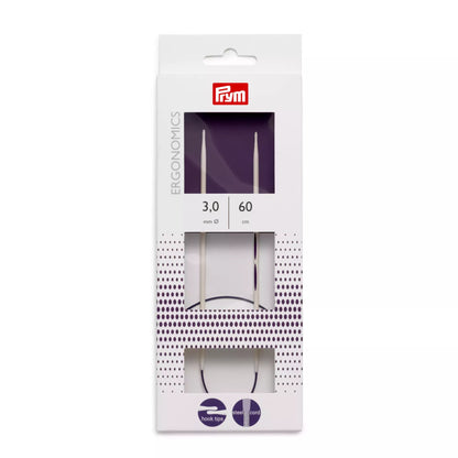 Circular knitting needles prym.ergonomics, 60cm, 3.0mm