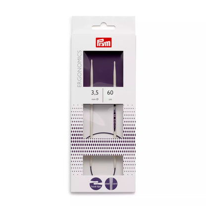 Circular knitting needles prym.ergonomics, 60cm, 3.5mm