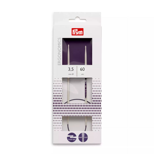 Circular knitting needles prym.ergonomics, 60cm, 3.5mm