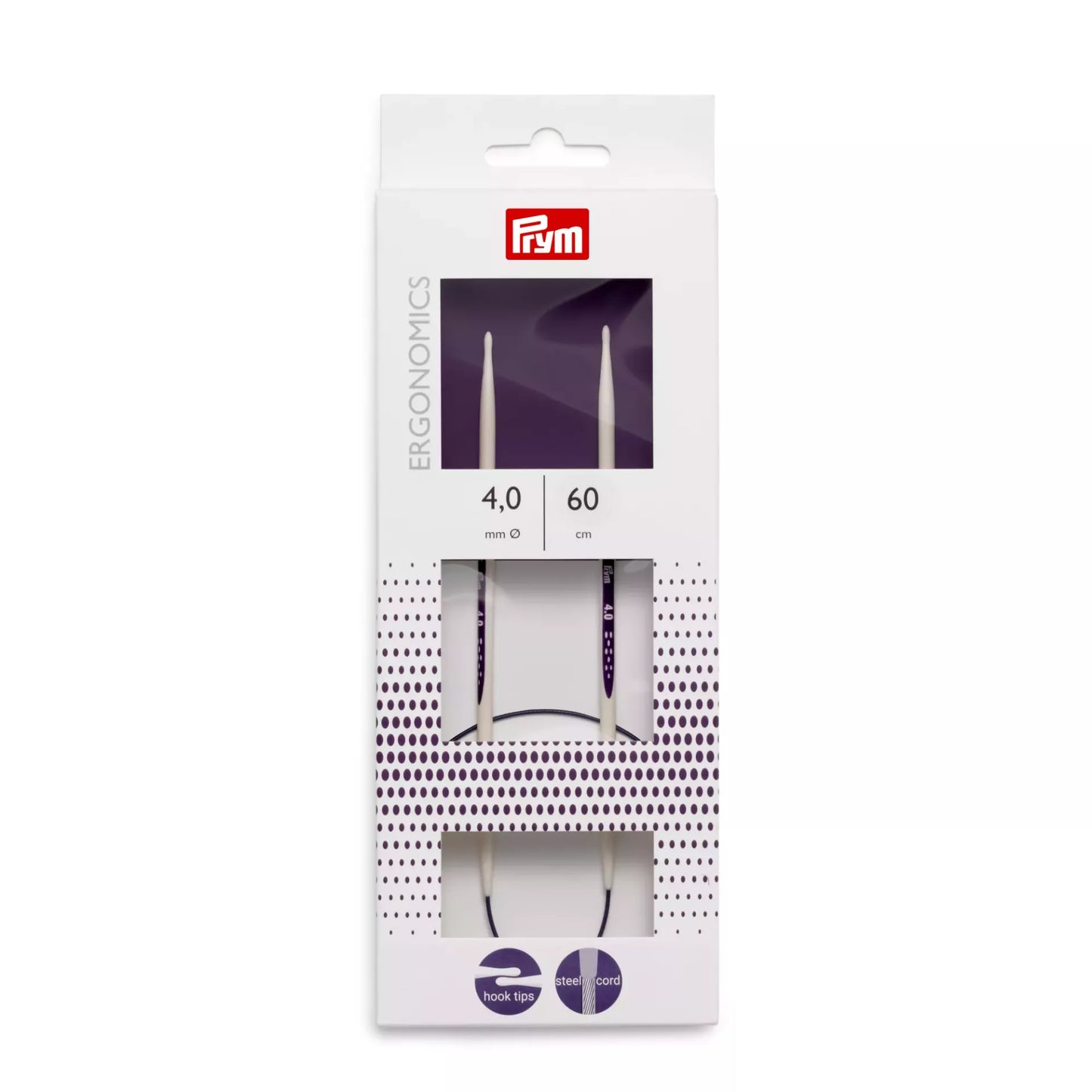 Circular knitting needles prym.ergonomics, 60cm, 4mm