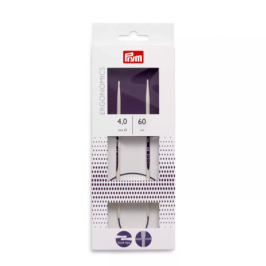 Circular knitting needles prym.ergonomics, 60cm, 4mm