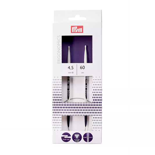 Circular knitting needles prym.ergonomics, 60cm, 4.5mm