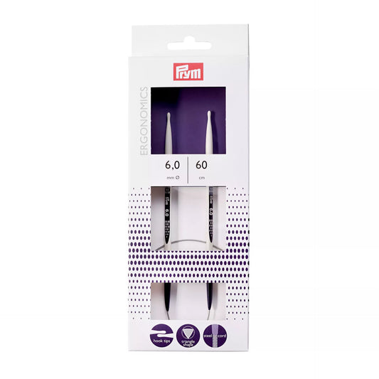 Circular knitting needles prym.ergonomics, 60cm, 6.00mm