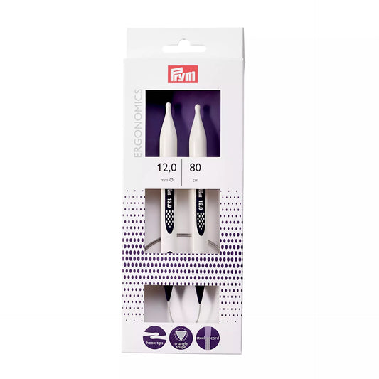 Circular knitting needles prym.ergonomics, 80cm, 12.00mm