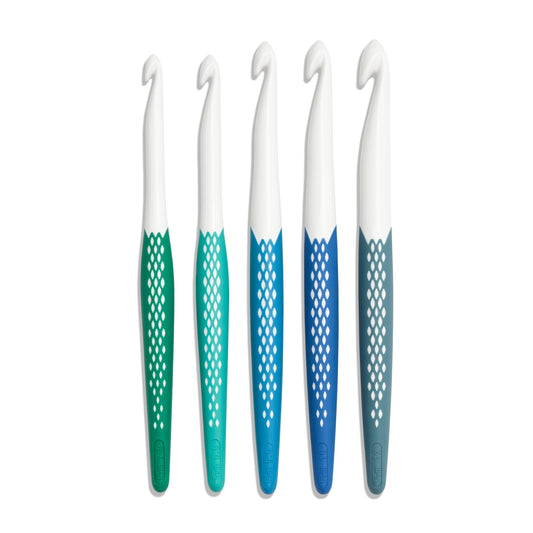 Crochet hook f.wool ergo. set 7-12mm