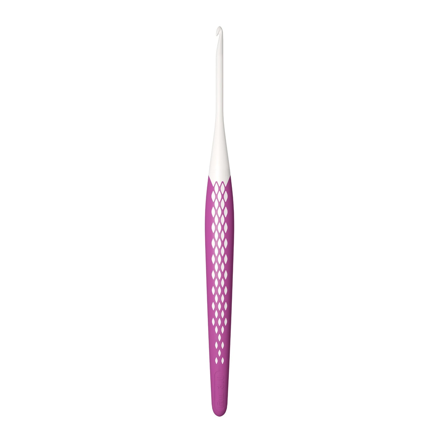 Crochet hook for wool plastic Ergonomics 3.0 mm 16 cm pink