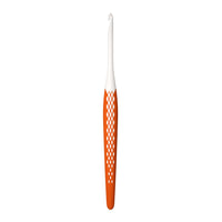 Crochet hook for wool plastic Ergonomics 4.5 mm 16 cm orange