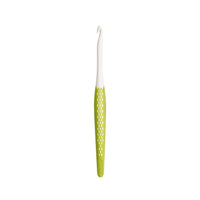 Crochet hook for wool plastic Ergonomics 17 cm 6.00 mm citrus green