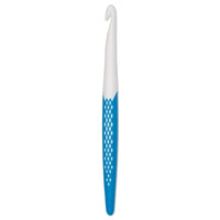 Crochet hook for wool plastic Ergonomics 18 cm 9.00 mm azure